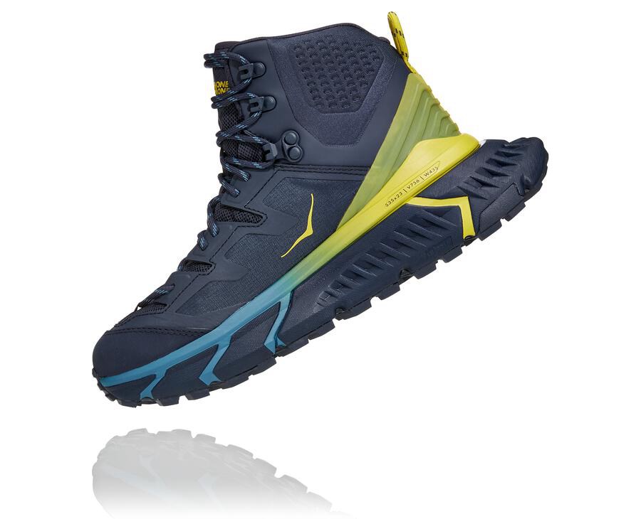 Botas De Montaña Hoka One One Mujer - Tennine Hike Gore-Tex - Azules - CQX173658